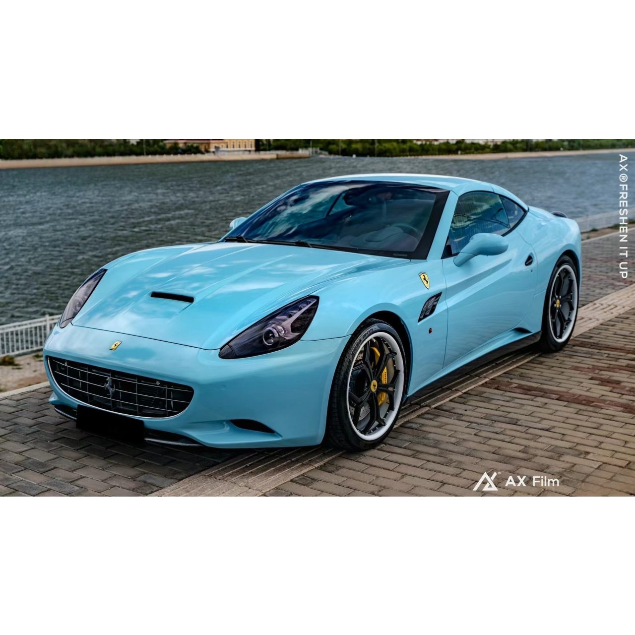 AX WRAP FILM ULTRA GLOSS SEA BREEZE BLUE - XANH GIÓ BIỂN - Hình 2