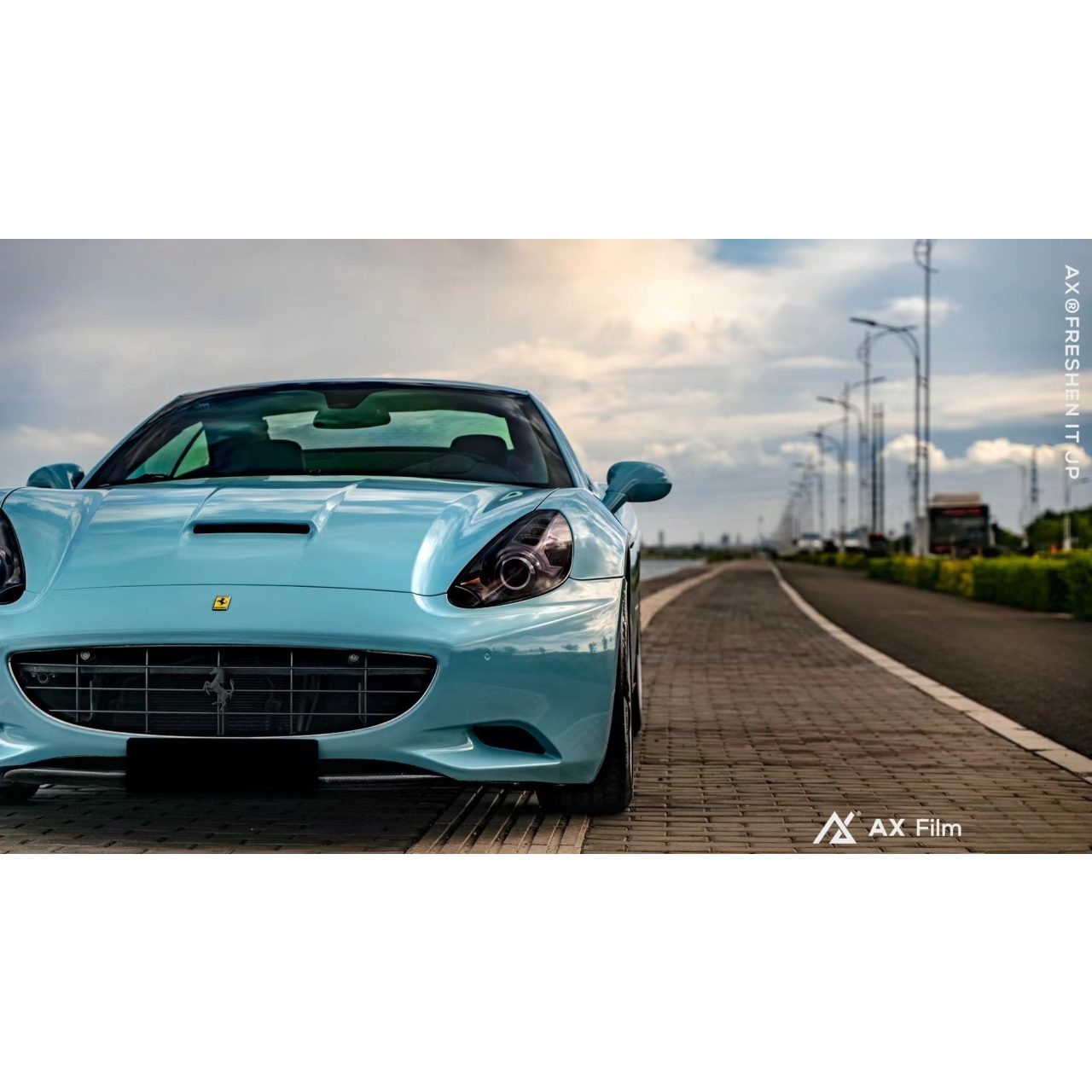 AX WRAP FILM ULTRA GLOSS SEA BREEZE BLUE - XANH GIÓ BIỂN - Hình 3