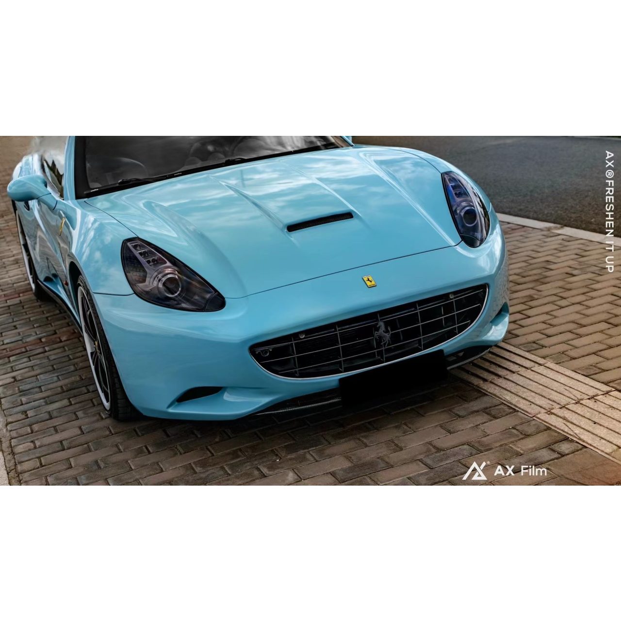 AX WRAP FILM ULTRA GLOSS SEA BREEZE BLUE - XANH GIÓ BIỂN - Hình 4