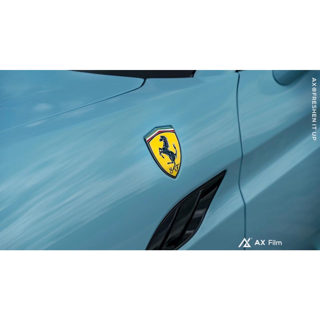 AX WRAP FILM ULTRA GLOSS SEA BREEZE BLUE - XANH GIÓ BIỂN - Hình 5