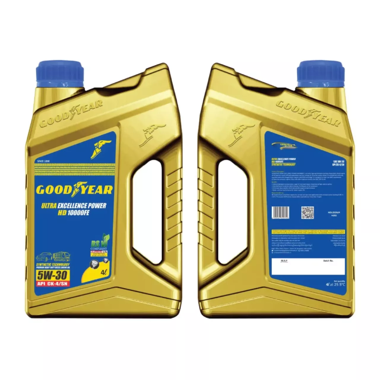 GOODYEAR ULTRA EXCELLENCE POWER HD 10000FE 5W30 CK4 - Hình 2