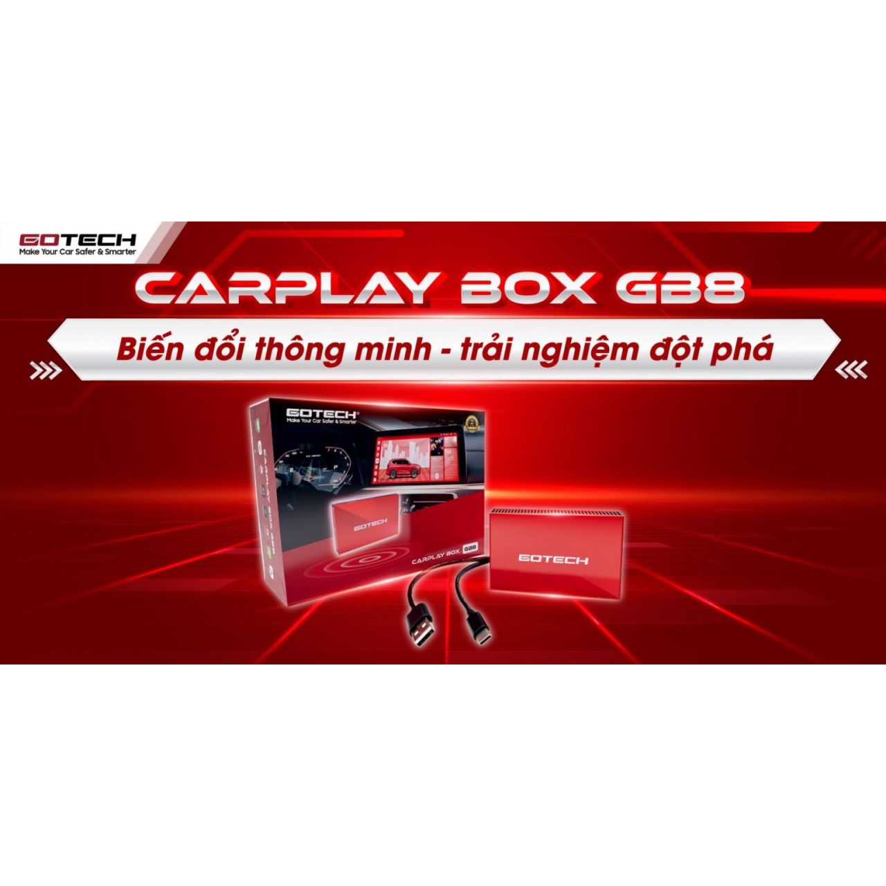 CARPLAY ANDROID BOX GOTECH GB8 - Hình 1