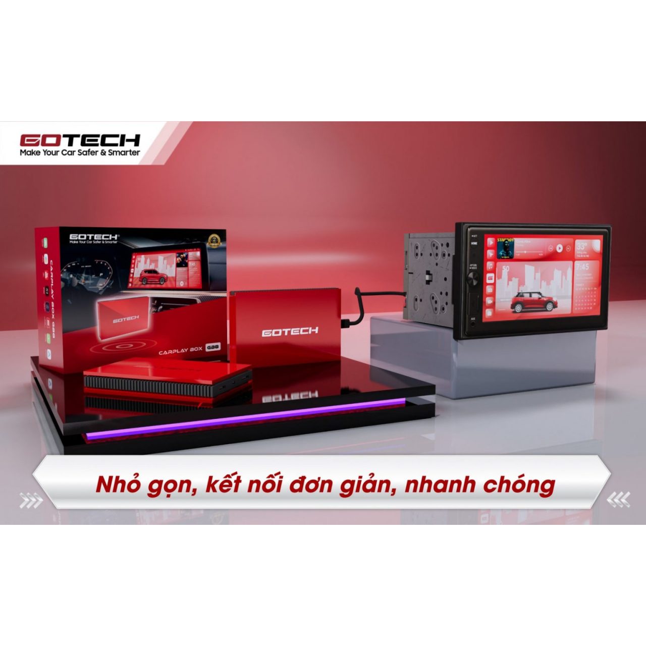 CARPLAY ANDROID BOX GOTECH GB8 - Hình 2