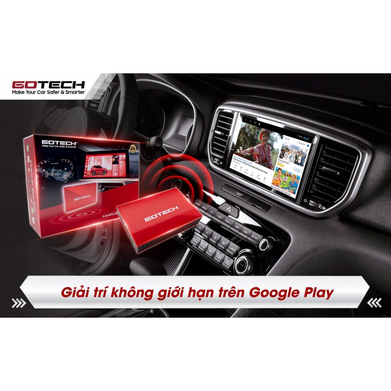 CARPLAY ANDROID BOX GOTECH GB8 - Hình 4