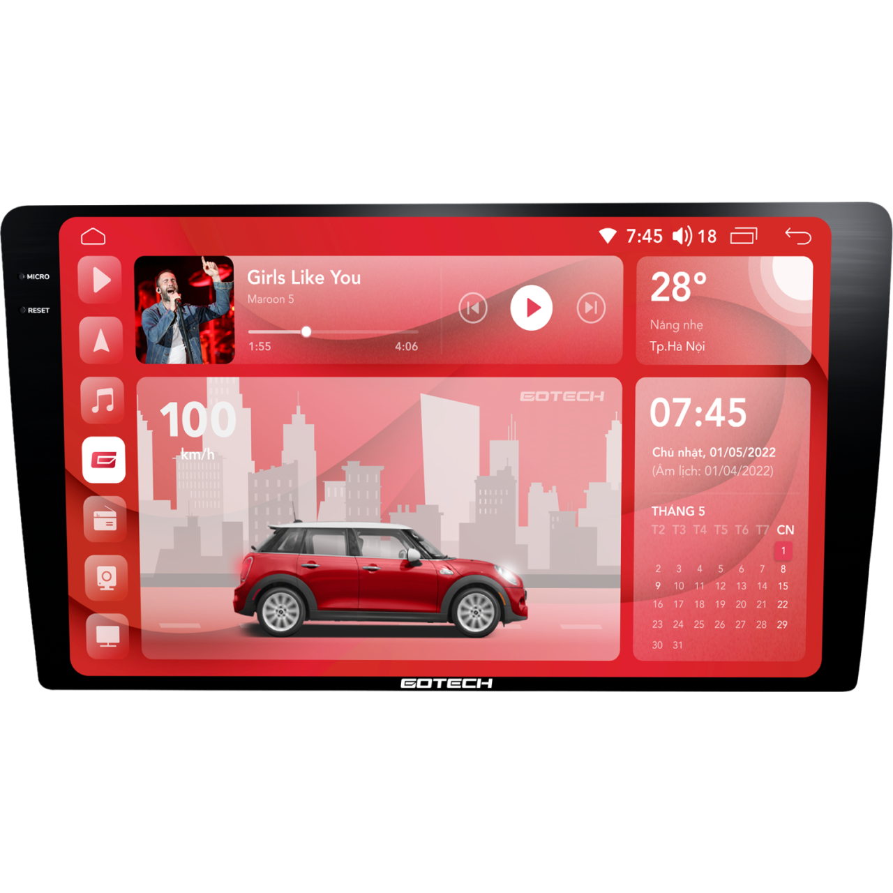 MÀN HÌNH Ô TÔ THÔNG MINH GOTECH GT2K MAX - Hình 3