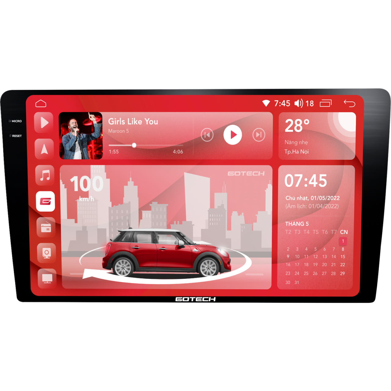 MÀN HÌNH Ô TÔ THÔNG MINH GOTECH GT2K PRO 360 - Hình 4