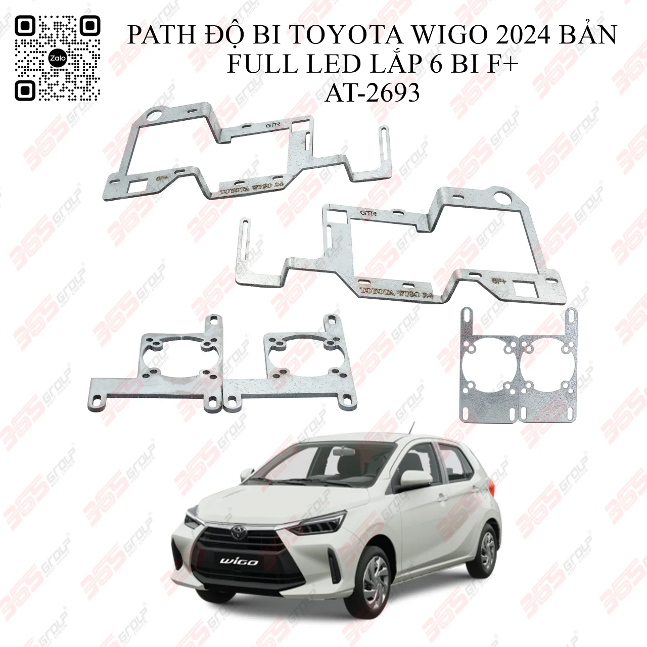 Path độ bi Toyota Wigo 2024 bản full LED lắp 6 bi F+ - AT-2693 - Hình 1