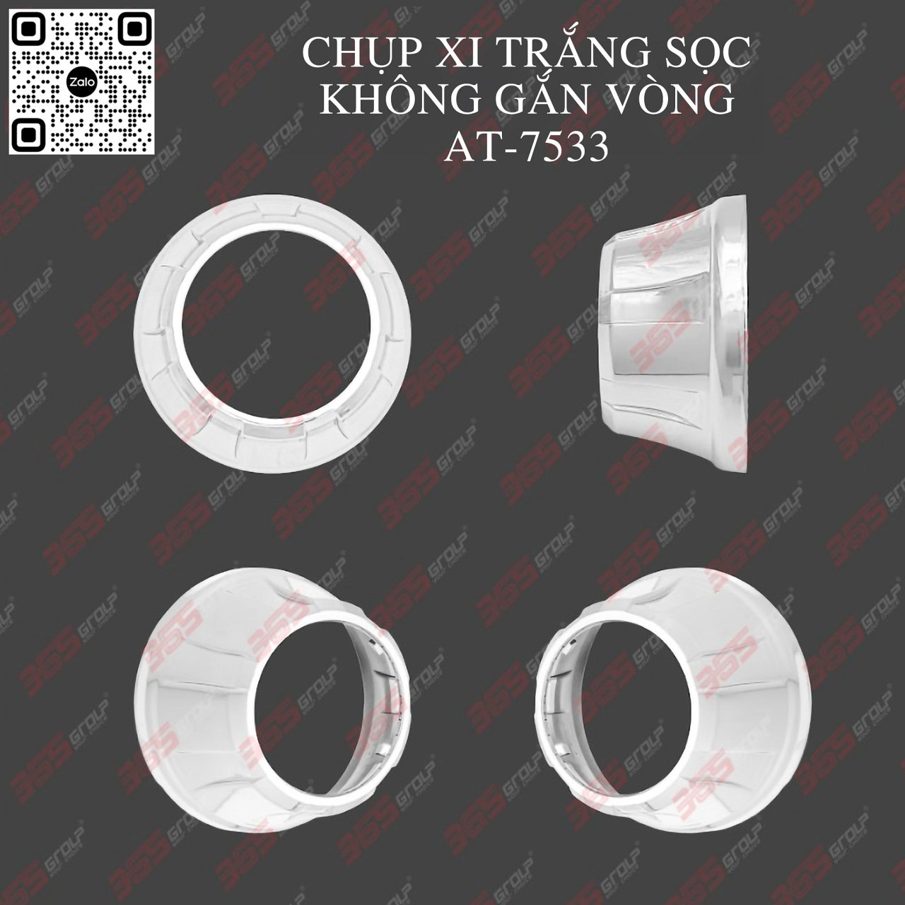 CHỤP XI TRẮNG SỌC KHÔNG VÒNG AT-7533 - Hình 1