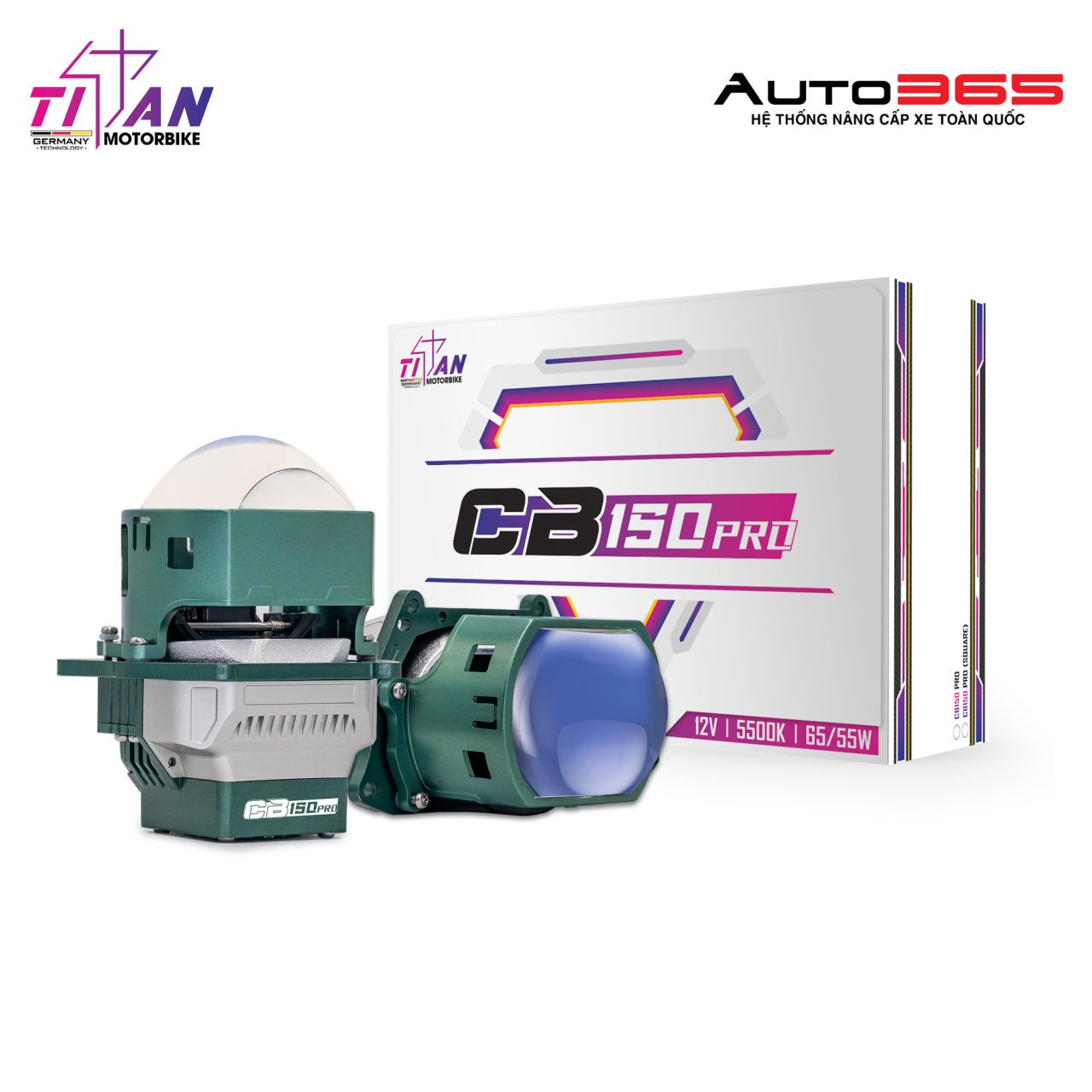 BI LED TITAN MOTO CB150 PRO SQUARE - Hình 2