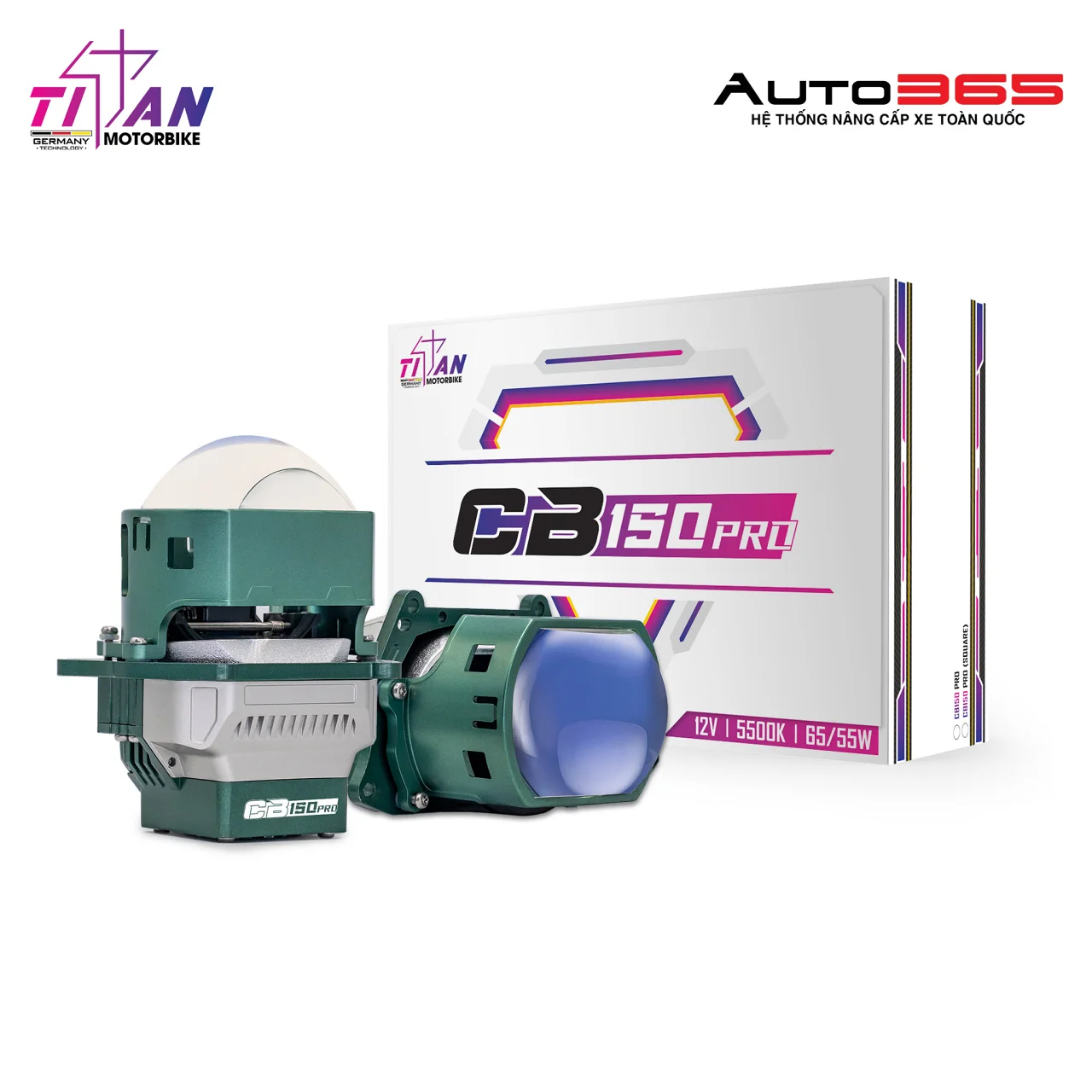 Bi LED Titan Moto CB150 Pro Square - Hình 2