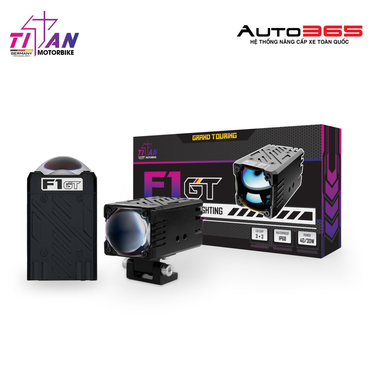 ĐÈN TRỢ SÁNG TITAN MOTO F1 GT - Hình 2
