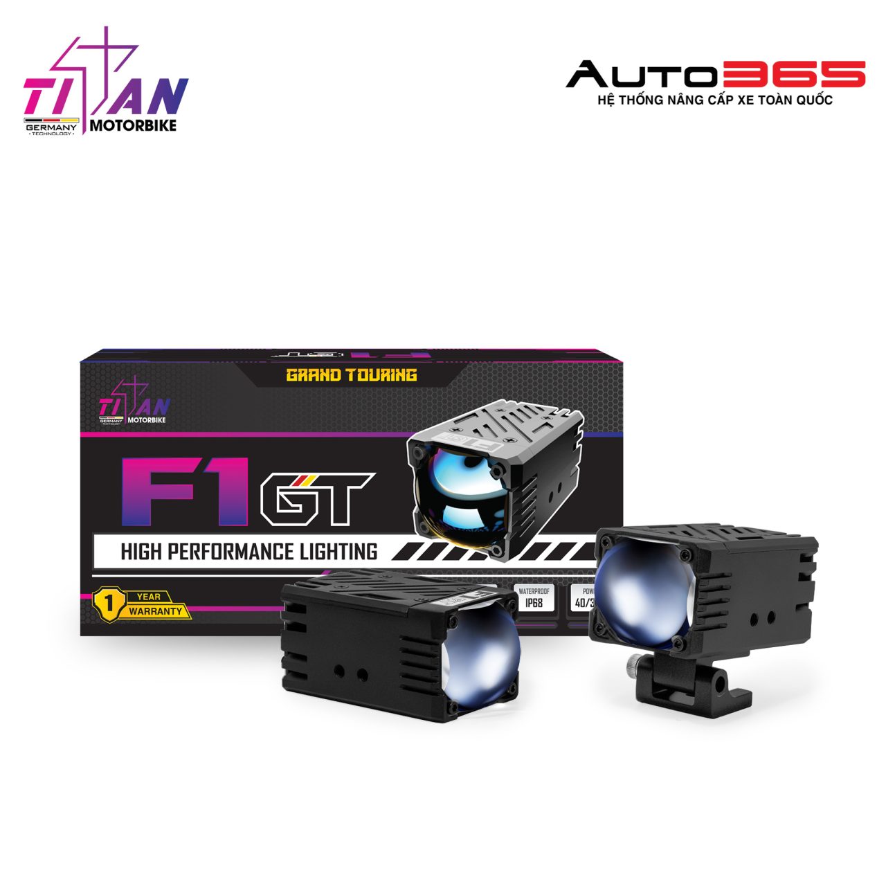 ĐÈN TRỢ SÁNG TITAN MOTO F1 GT - Hình 3