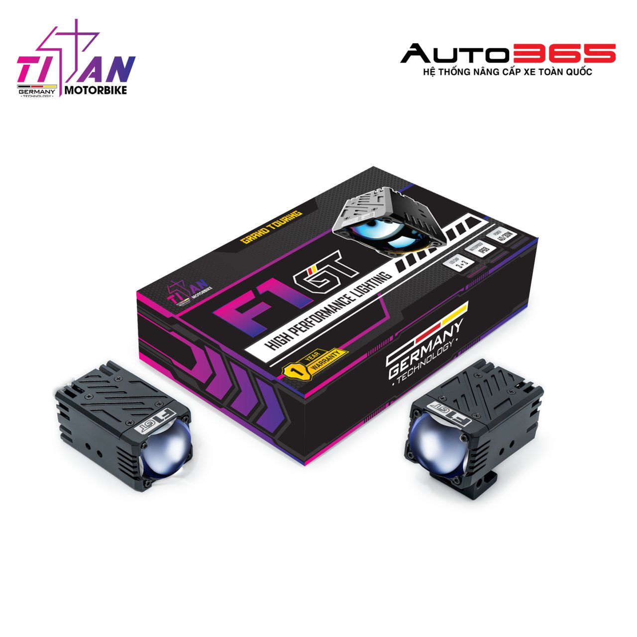 ĐÈN TRỢ SÁNG TITAN MOTO F1 GT - Hình 1