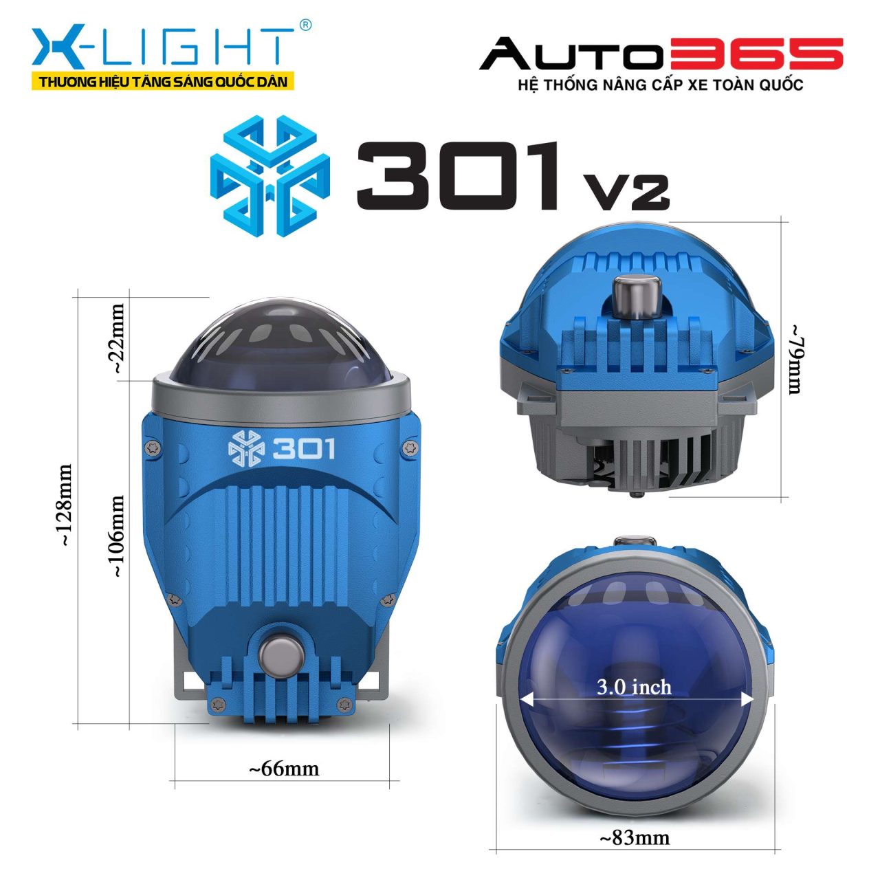 ĐÈN BI GẦM X-LIGHT 301 V2 - Hình 4
