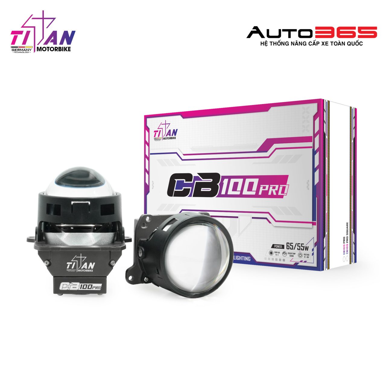 BI LED TITAN MOTO CB100 PRO - Hình 2