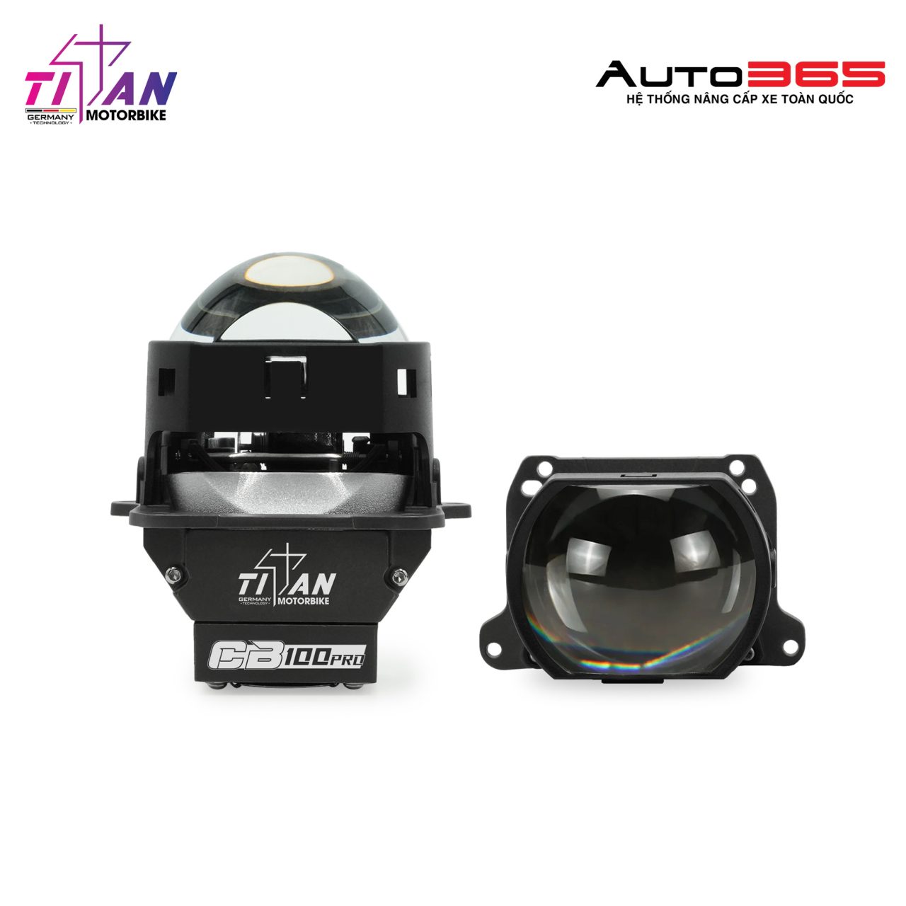BI LED TITAN MOTO CB100 PRO SQUARE - Hình 4