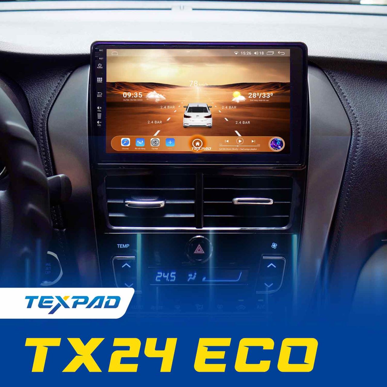 Màn hình ô tô TexPad TX24 Eco - Hình 4