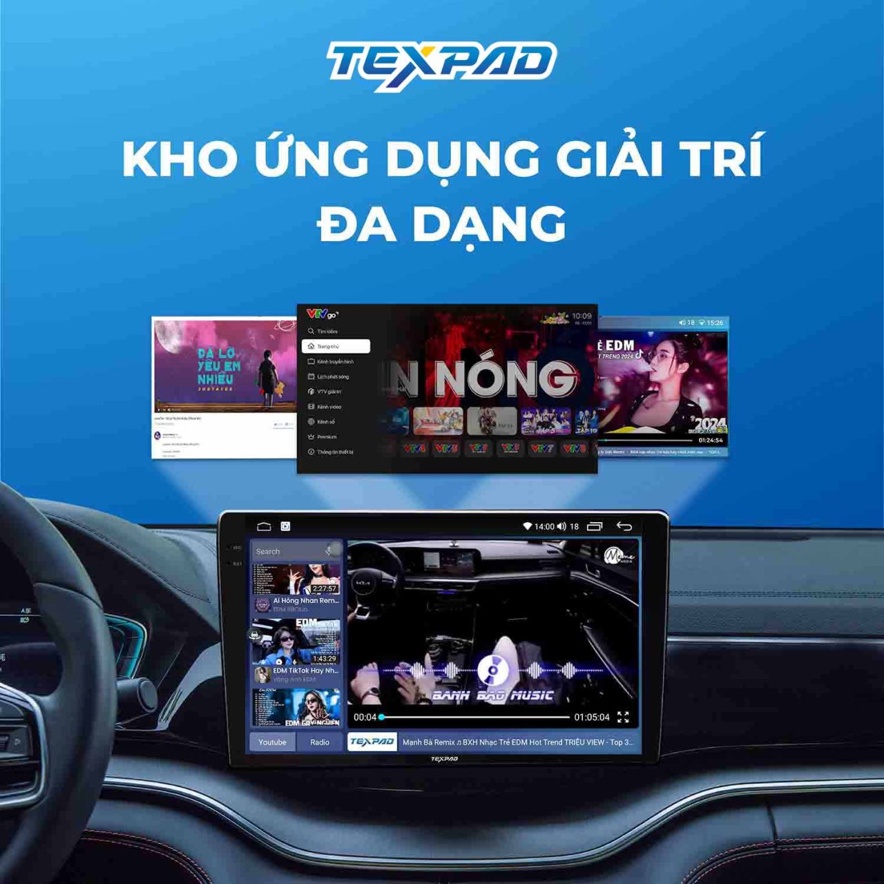 Màn hình ô tô TexPad TX24 Ultra 2K - Hình 3