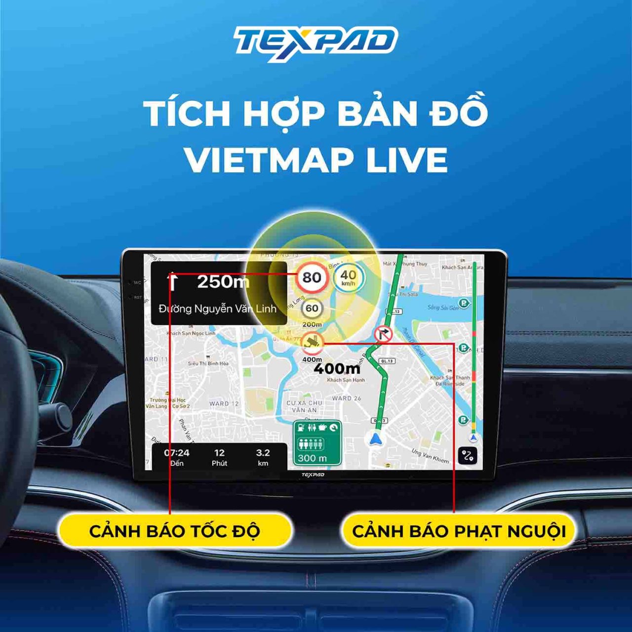 Màn hình ô tô TexPad TX24 Ultra 2K - Hình 4