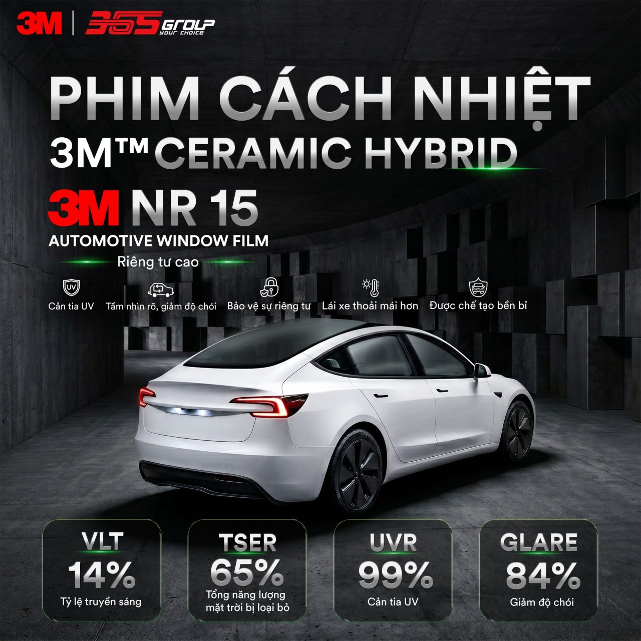 Phim cách nhiệt 3M Ceramic NR 15 - Hình 1