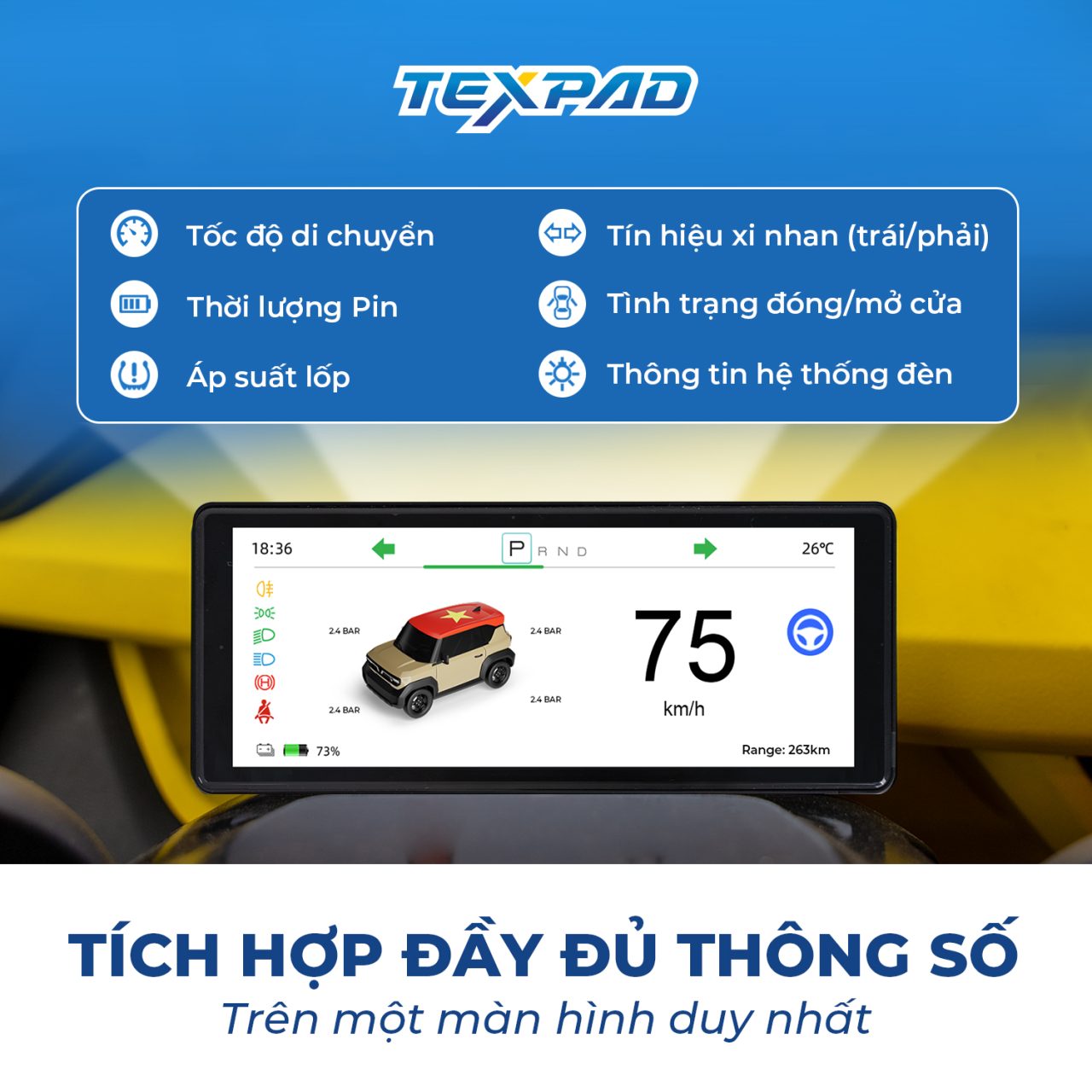 Màn hình Texpad TX24 ODO VF3 Plus - Hình 6