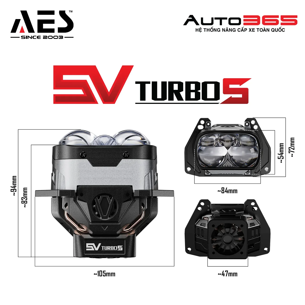Bi LED AES SV Turbo S 2026 - Hình 3