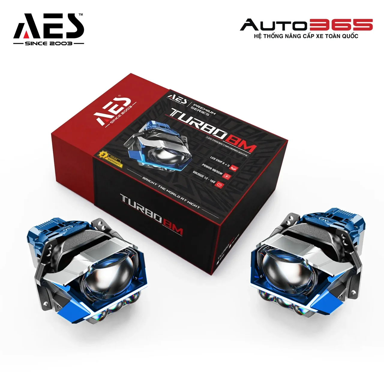 Bi LED AES Turbo BM - Hình 2