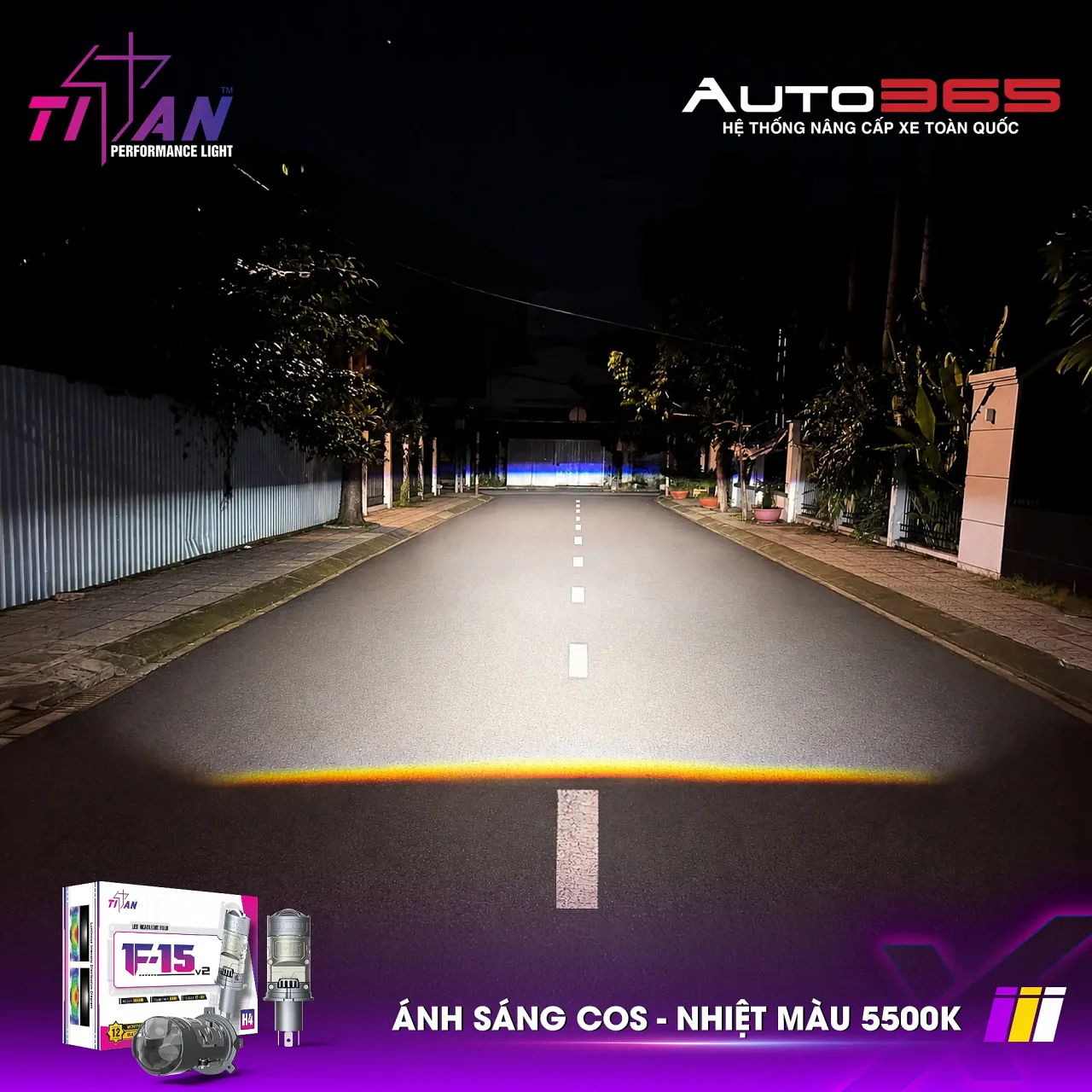 Bi LED Mini Titan Moto F-15 V2 - Hình 7
