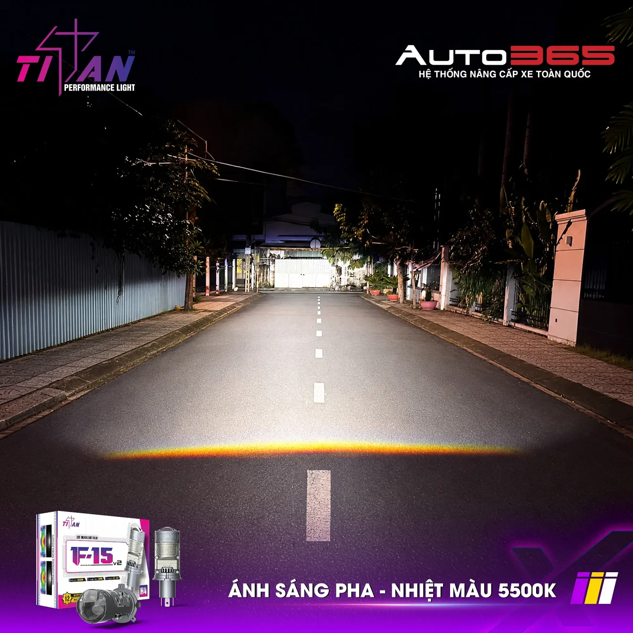 Bi LED Mini Titan Moto F-15 V2 - Hình 8
