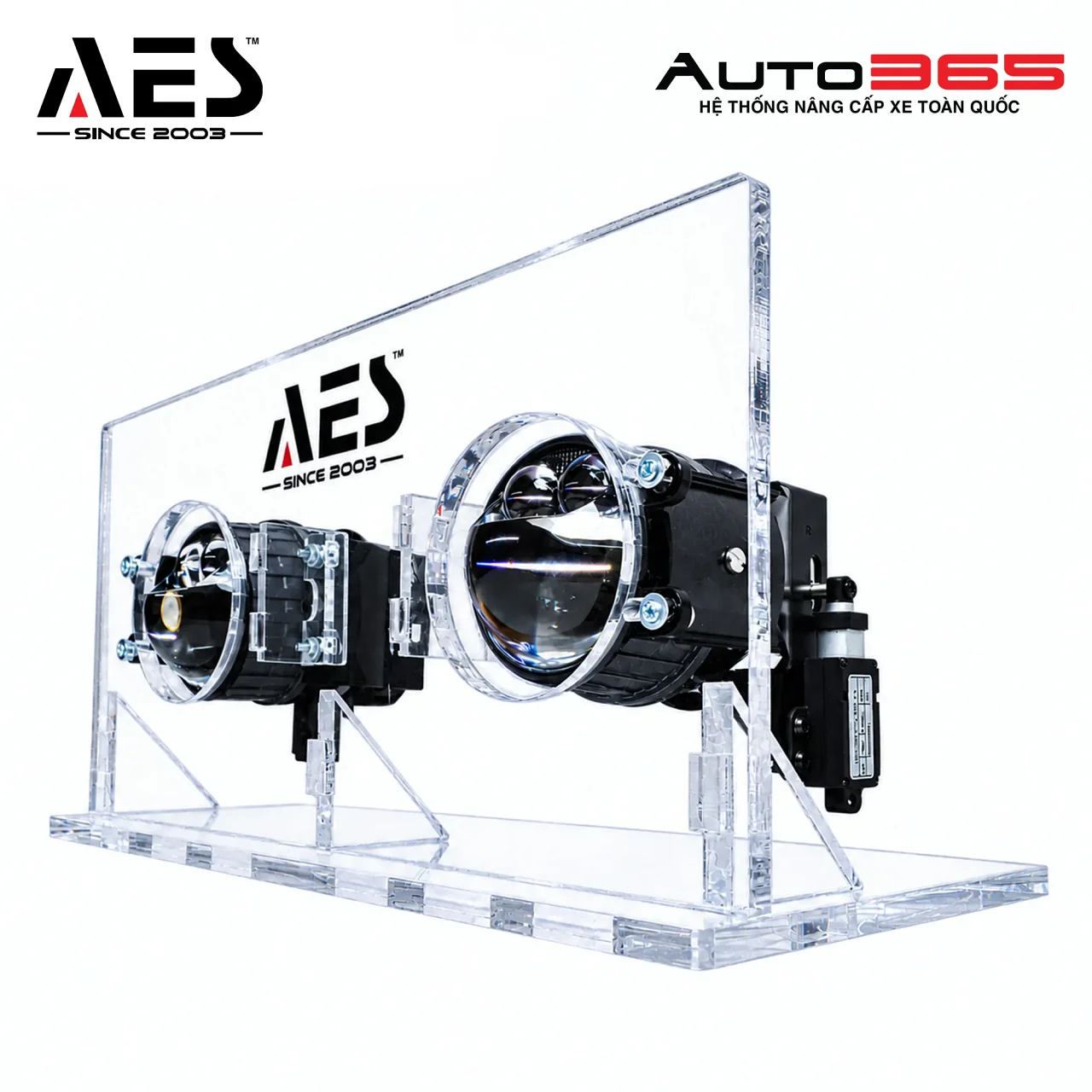Bộ Tăng Chỉnh Cao Thấp Đèn Gầm AES - Hình 3