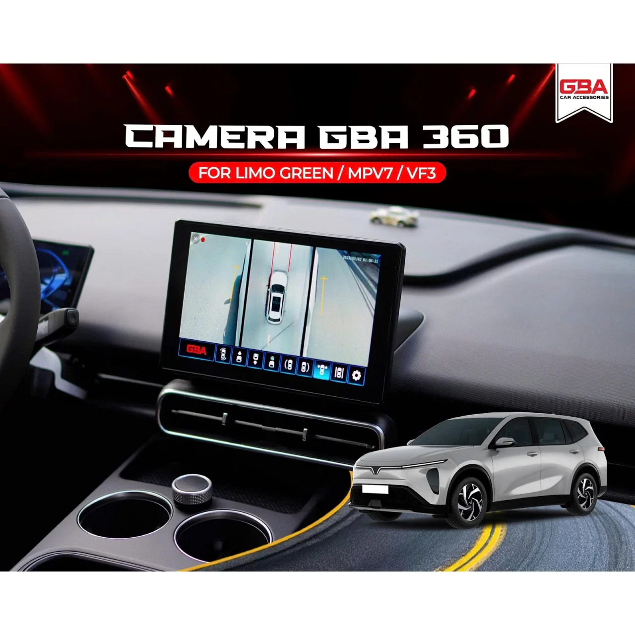 Camera 360 GBA cho VinFast Limo Green / MPV7 - Hình 2