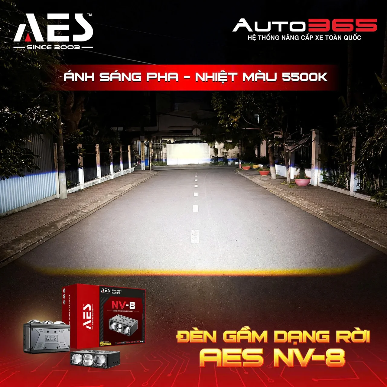 Đèn gầm dạng rời AES NV-8 - Hình 9