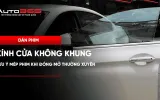 Dán phim kính cửa không khung: lưu ý mép phim khi đóng mở thường xuyên