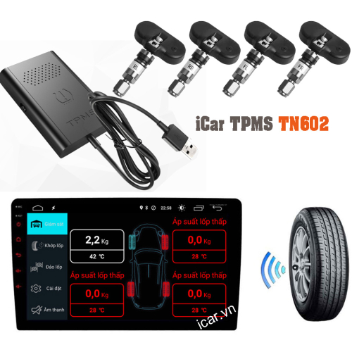 CẢM BIẾN BIẾN ÁP SUẤT LỐP KẾT NỐI USB ICAR TN602