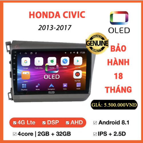Màn hình Oled Honda Civic 2013-2017