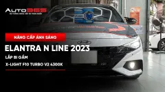 Elantra N Line 2023 lắp bi gầm X-Light F10 Turbo V2 4300K
