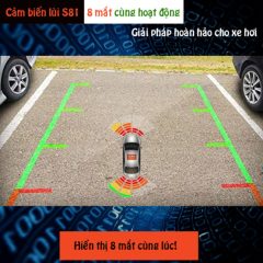 Cảm biến tiến lùi 8 mắt hỗ trợ đỗ xe ICar Parking S81 - Ảnh nhỏ 1