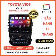 Màn hình Oled Toyota Vios 2019 điều hoà tự động - Ảnh nhỏ 1
