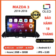 Màn hình Oled Mazda 3 2014 - 2016 - Ảnh nhỏ 1