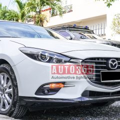 Ốp lip trước Mazda 3 2017 màu carbon - Ảnh nhỏ 1