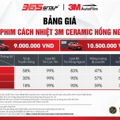 Dán Phim Cách Nhiệt 3M Ceramic IR Cho Xe Sedan - Ảnh nhỏ 5