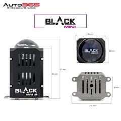 BI LED TITAN BLACK MINI 1.8 INCH - Ảnh nhỏ 2