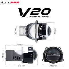 BI LED X-LIGHT V20 2023 9+1+1 (Hộp nguyên bản) - Ảnh nhỏ 3