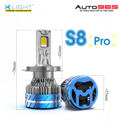 BÓNG LED X-LIGHT S8 PRO - NHIỆT MÀU 4300K - CHÂN H4 - Ảnh nhỏ 2