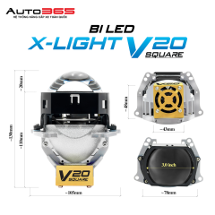 BI LED X-LIGHT V20 SQUARE - Ảnh nhỏ 9