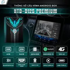 ANDROID BOX CHO Ô TÔ D12S PREMIUM - Ảnh nhỏ 1