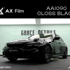 AX WRAP FILM GLOSS BLACK - ĐEN BÓNG BMW 325 - Ảnh nhỏ 1