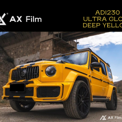 AX WRAP FILM GLOSS DEEP YELLOW – MÀU VÀNG ĐẬM BÓNG MERCEDES BENZ G63 - Ảnh nhỏ 1