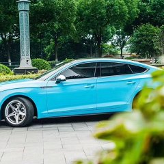 AX WRAP FILM GLOSS LIGHT SKY BLUE –XANH BẦU TRỜI BÓNG NHẸ AUDI - Ảnh nhỏ 4
