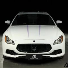 AX WRAP FILM GLOSS PIANO WHITE - TRẮNG PIANO BÓNG MASERATI QUATTROPORTE - Ảnh nhỏ 2